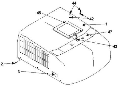 dometic air conditioner parts diagram