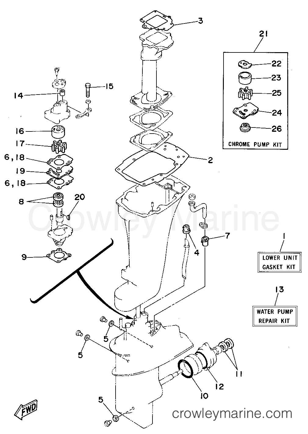 yamaha 9.9 outboard parts diagram