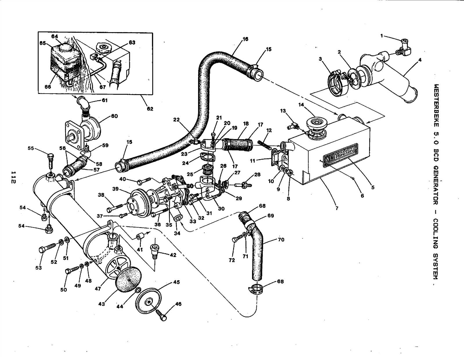 westerbeke generator parts diagram