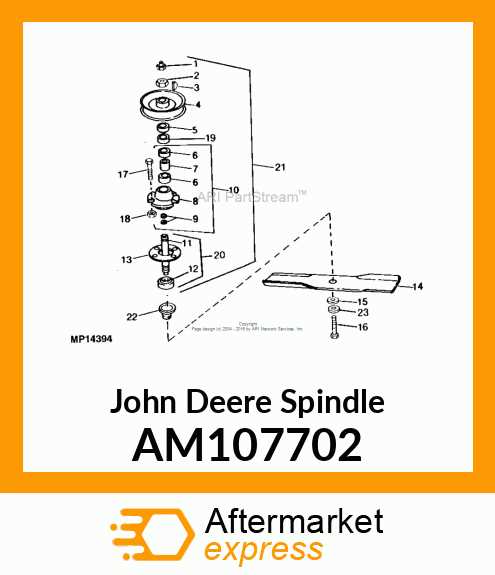 john deere 316 mower deck parts diagram