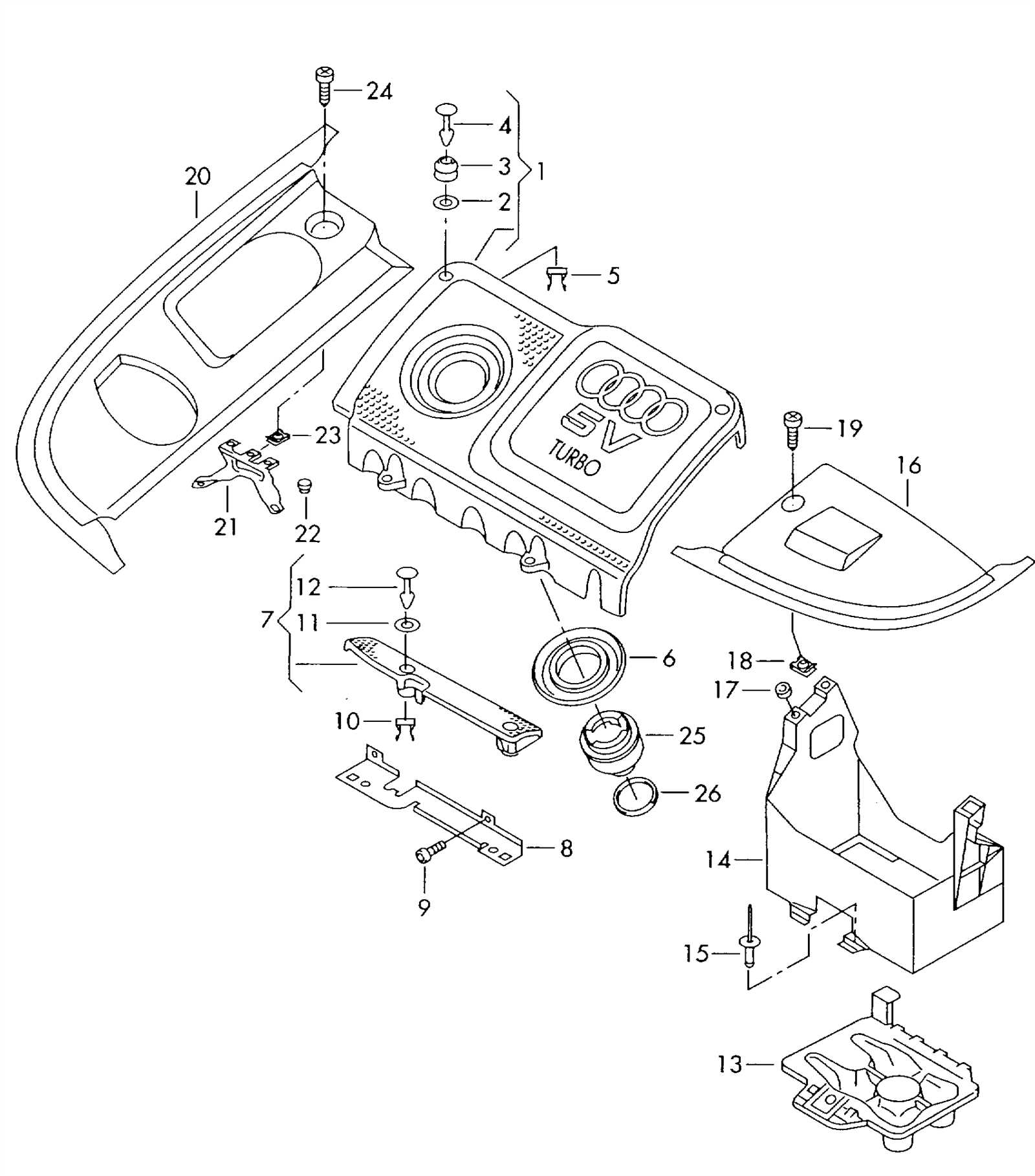 audi a3 engine parts diagram