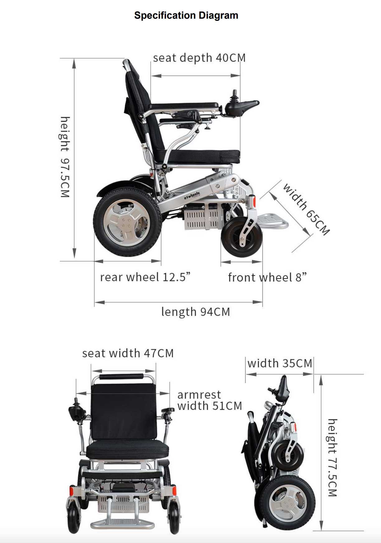 electric wheelchair parts diagram