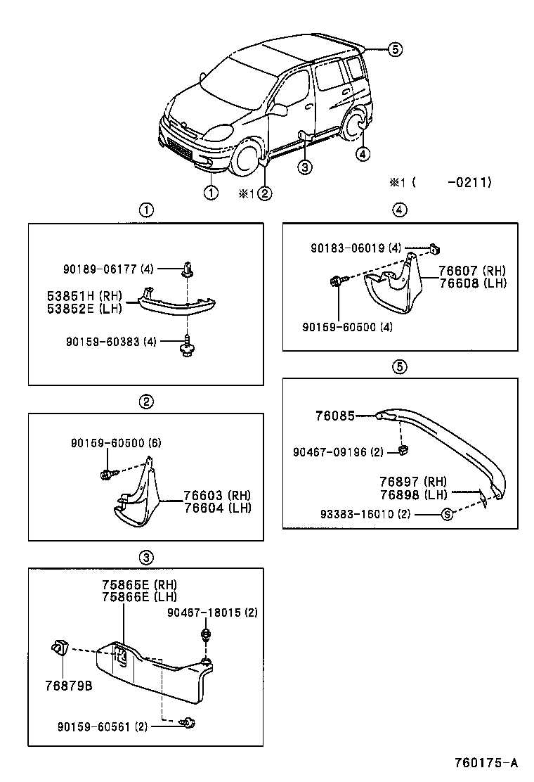 toyota echo parts diagram