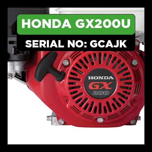 honda gx200 engine parts diagram