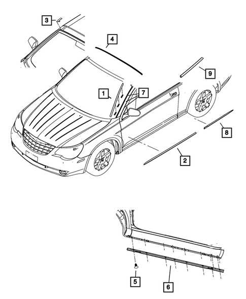 2010 chrysler sebring convertible parts diagram