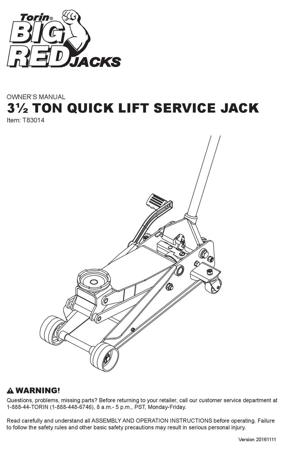 torin black jack 2 ton parts diagram