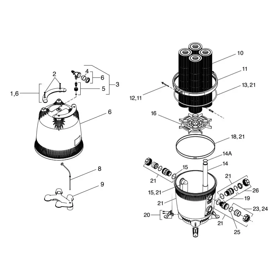 jandy cv460 parts diagram