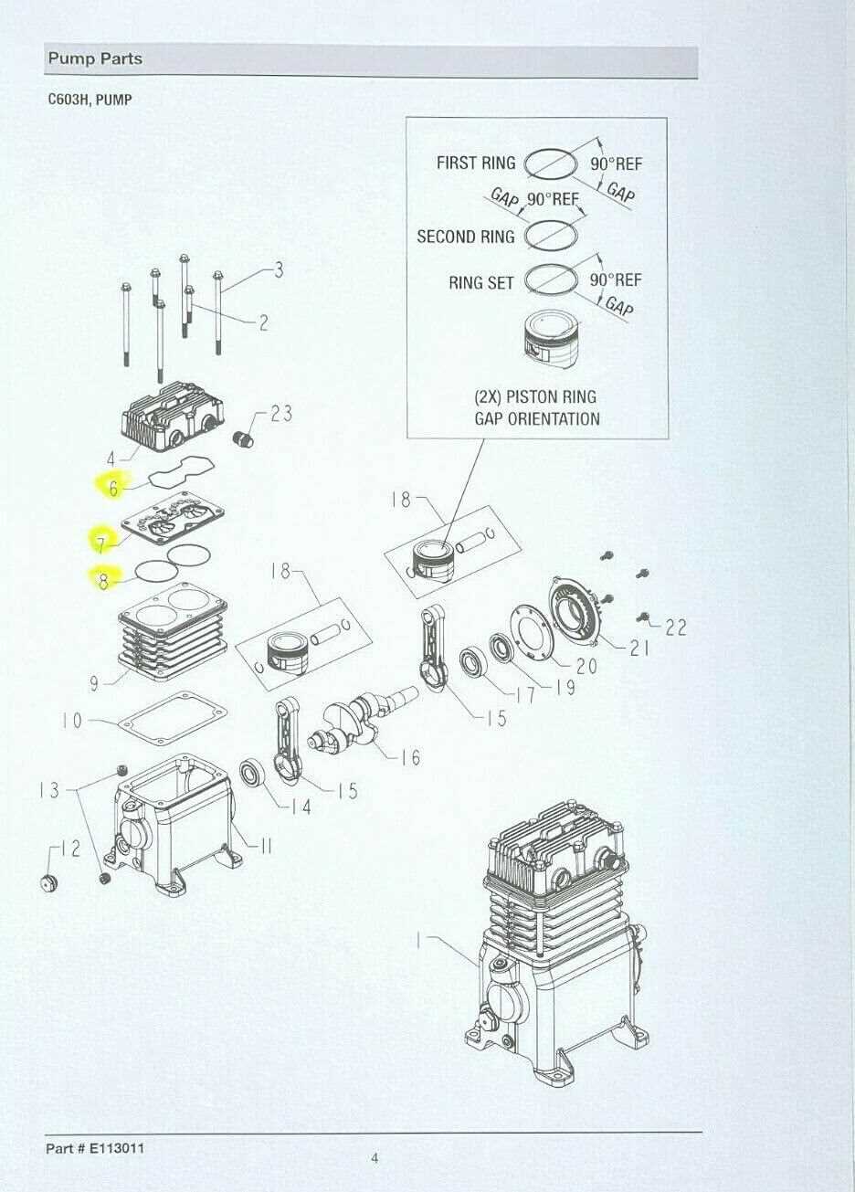 husky compressor parts diagram