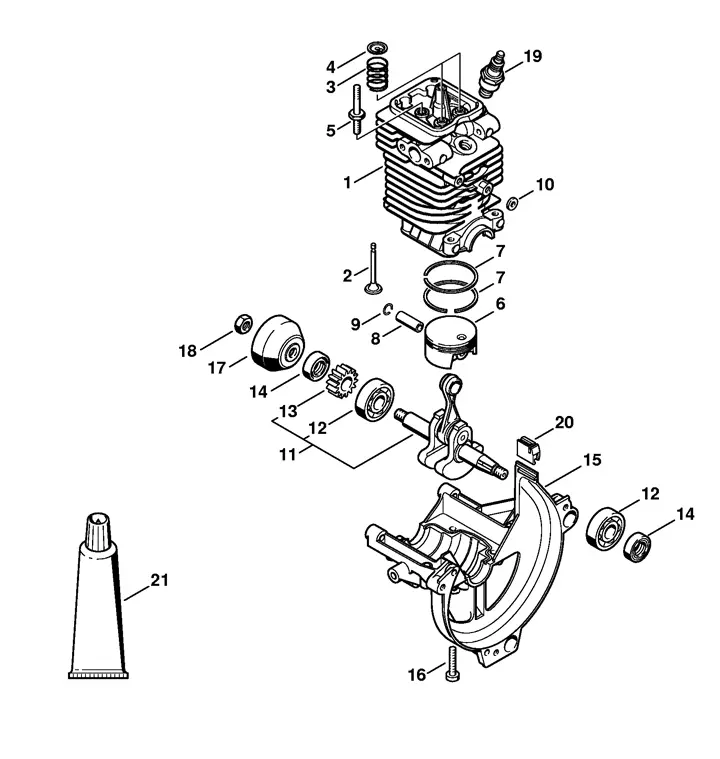 stihl km 111 r parts diagram