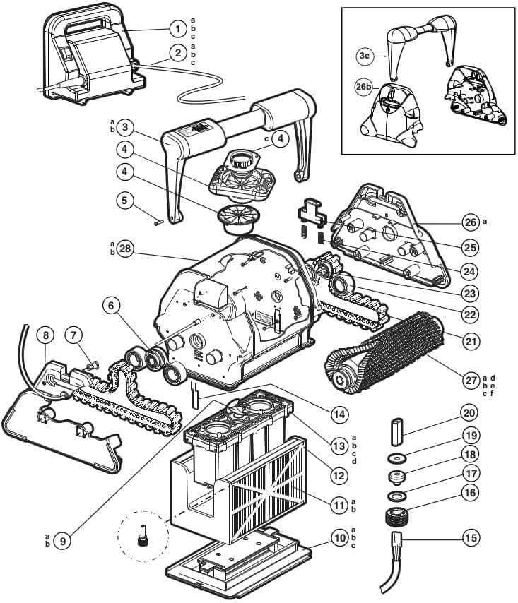 hayward pool vac ultra parts diagram