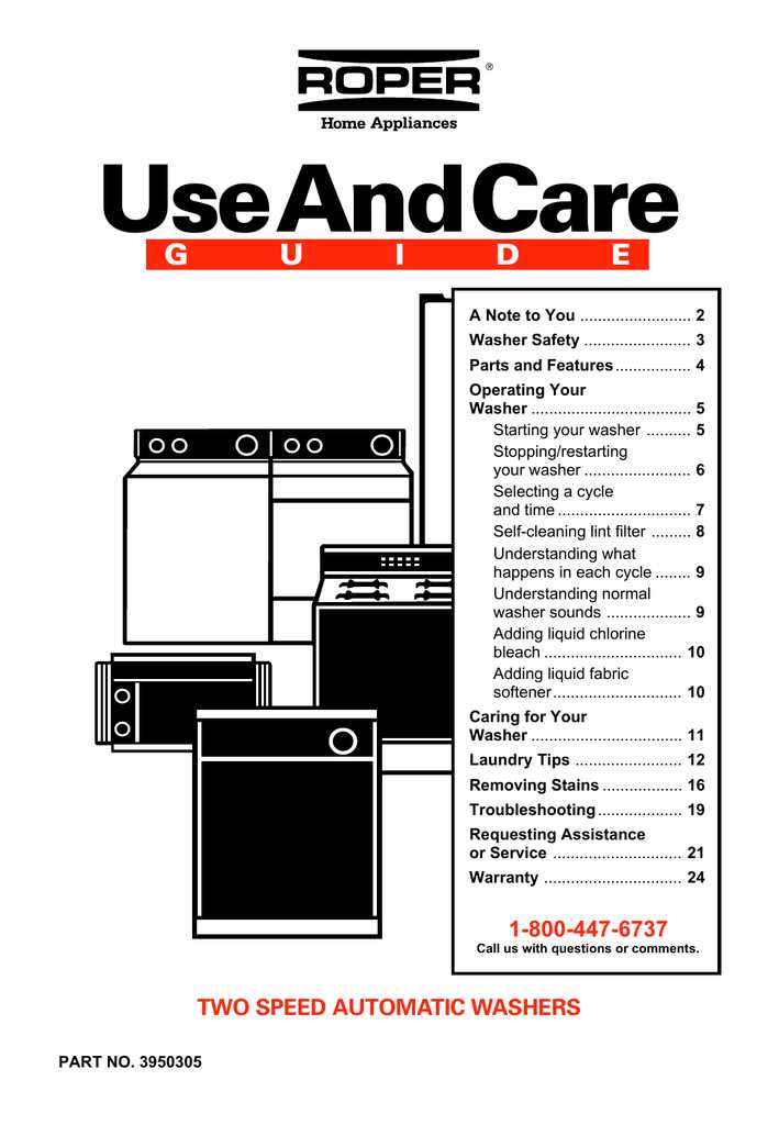 roper washing machine parts diagram