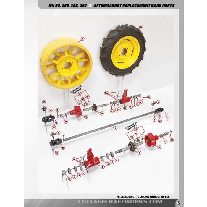 new holland 258 hay rake parts diagram