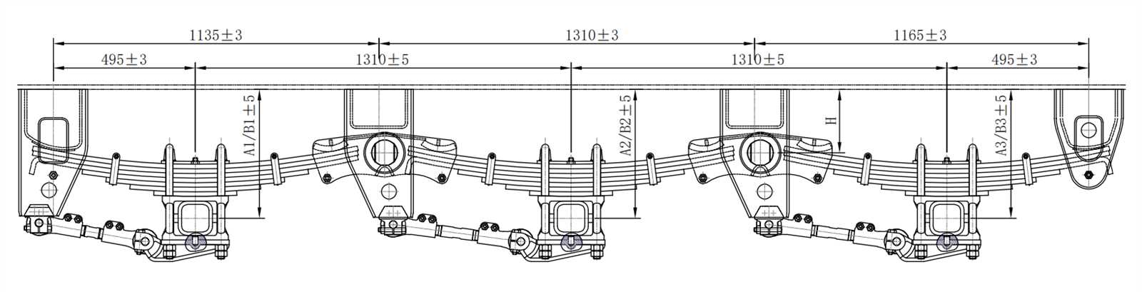 semi trailer suspension parts diagram