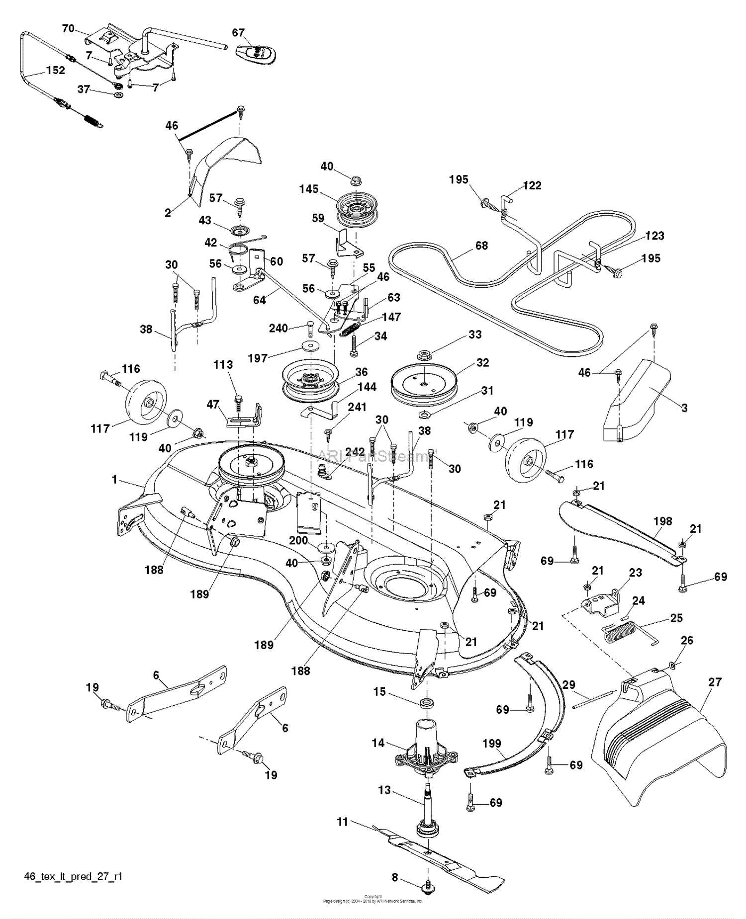 husqvarna yth20k46 parts diagram