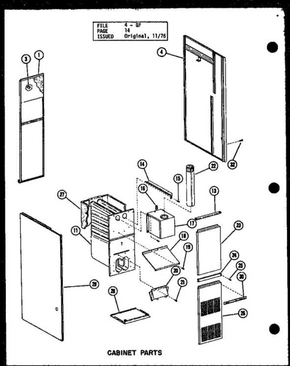 amana furnace parts diagram