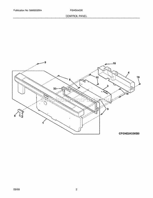 frigidaire gallery dishwasher parts diagram