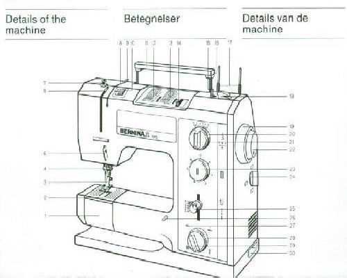 bernina 930 parts diagram