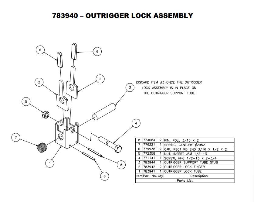 outrigger parts diagram