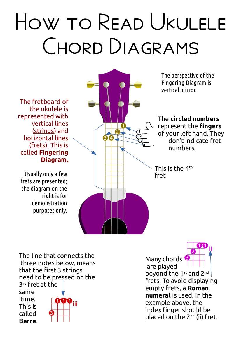 ukulele parts diagram