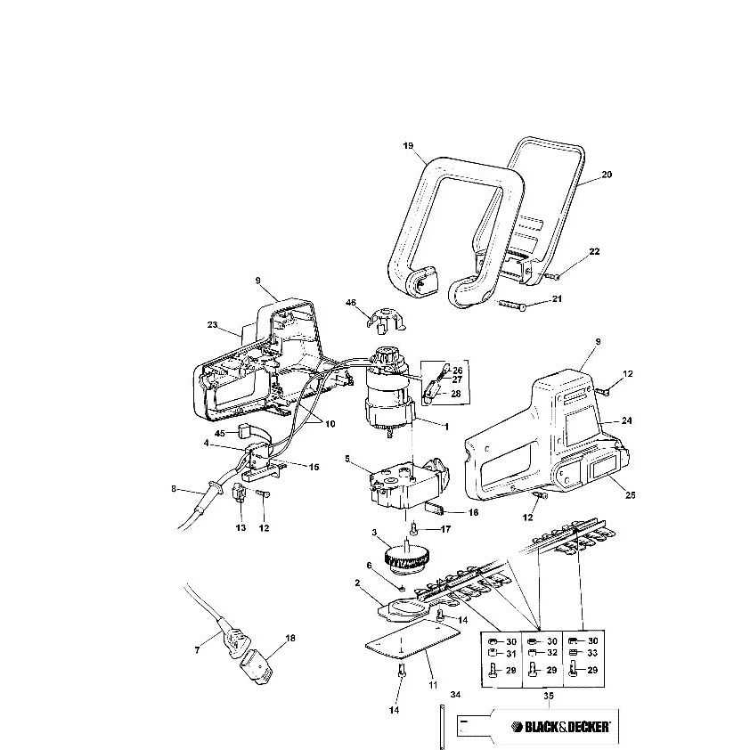 black and decker gh900 parts diagram