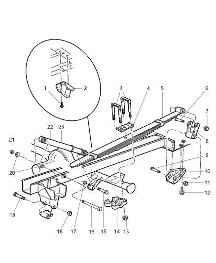 dodge ram rear suspension parts diagram