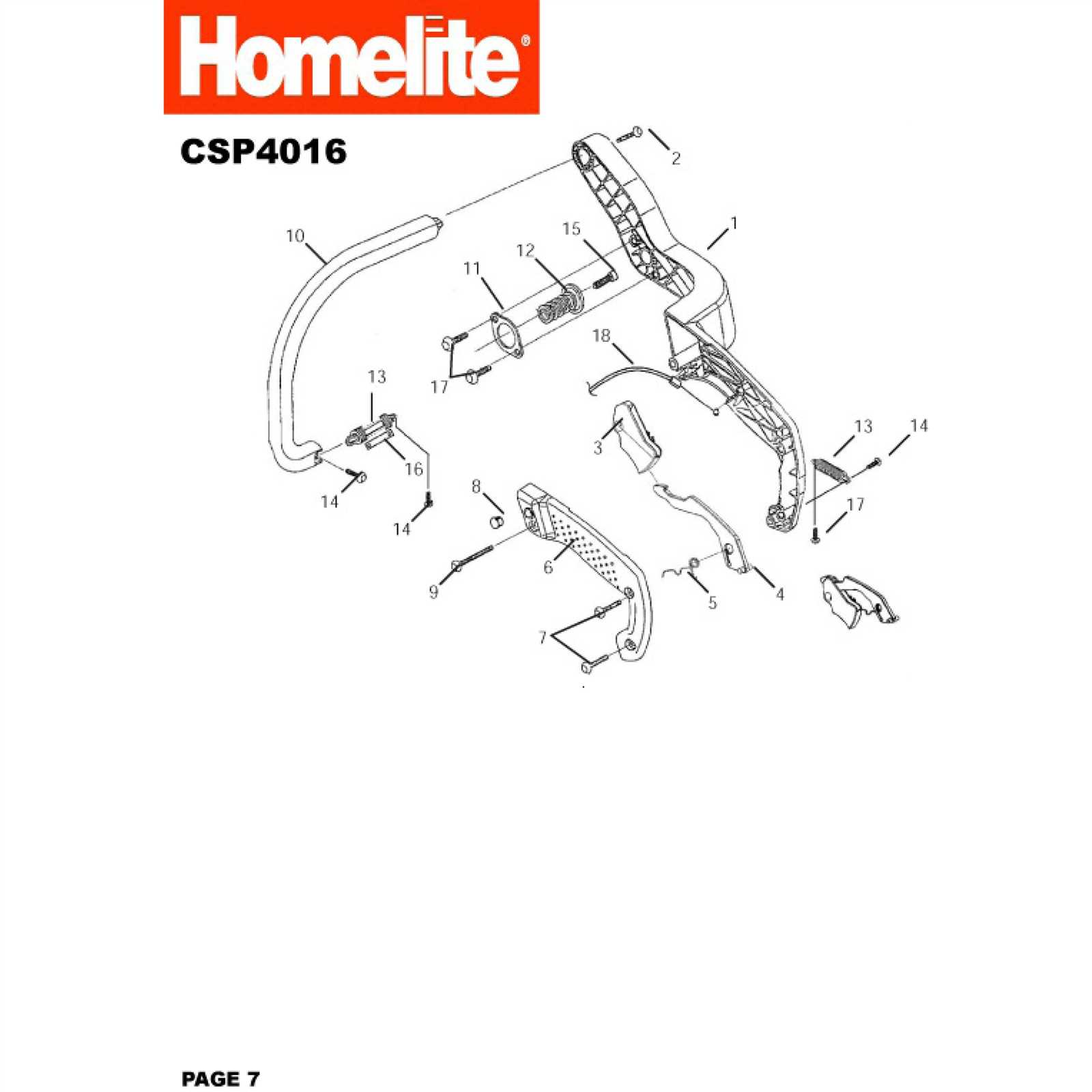 homelite parts diagram