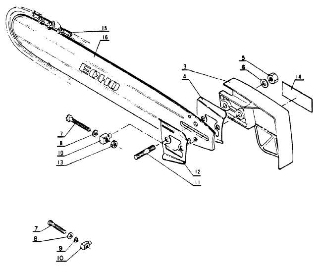 echo pole saw parts diagram