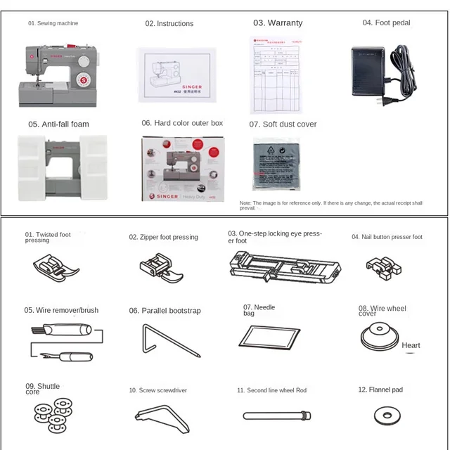 singer 4423 parts diagram