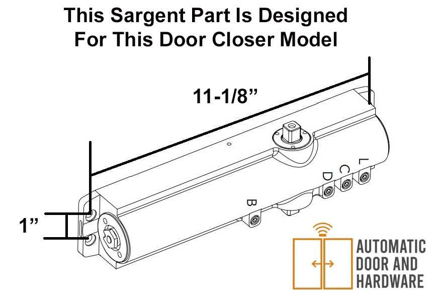 door closer parts diagram