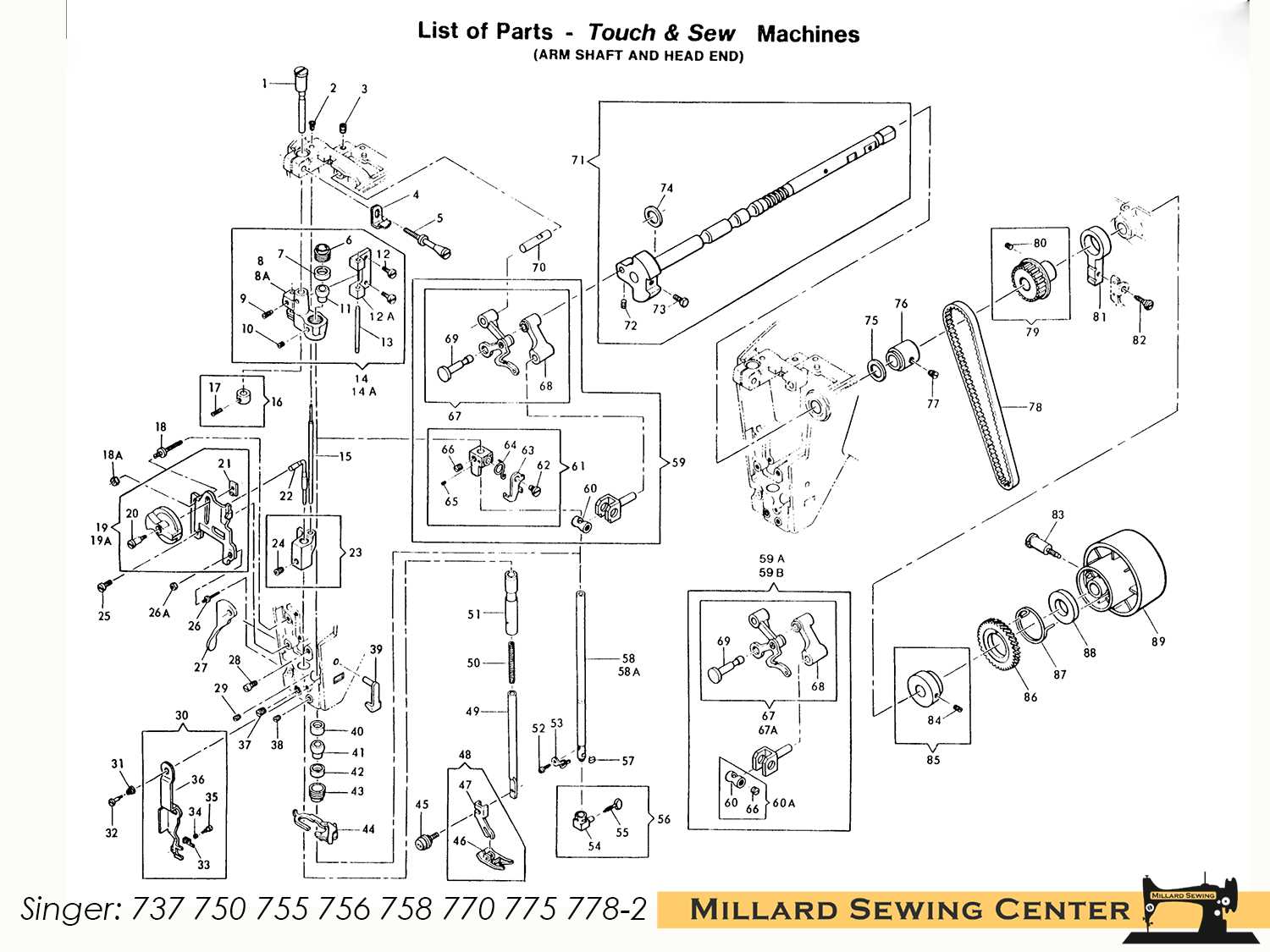 singer 4423 parts diagram