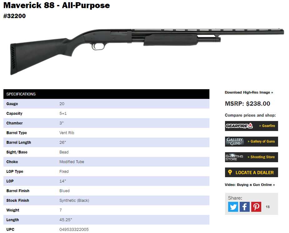 maverick 88 parts diagram