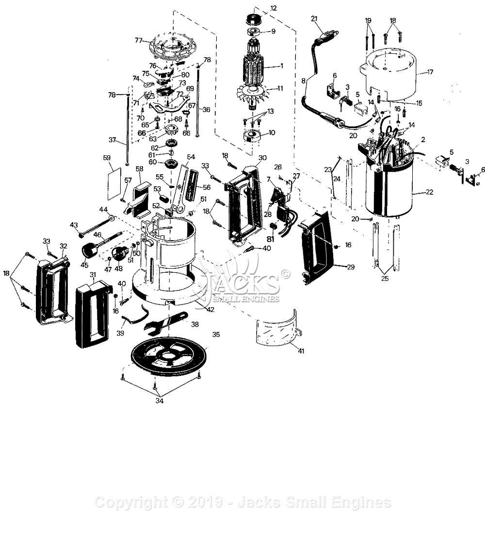 craftsman router parts diagram