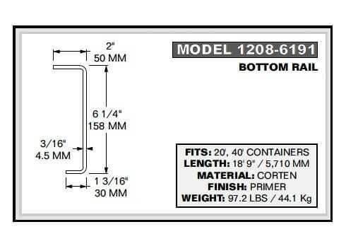 shipping container parts diagram