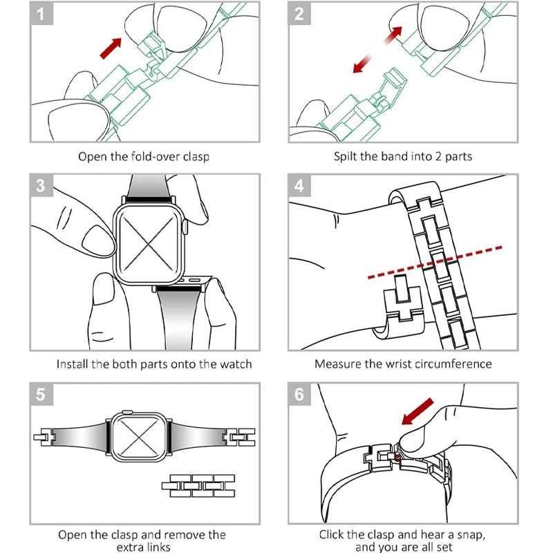 watch band parts diagram