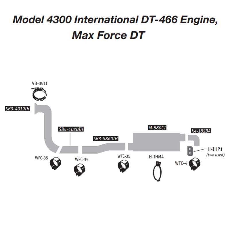 international 4300 parts diagram