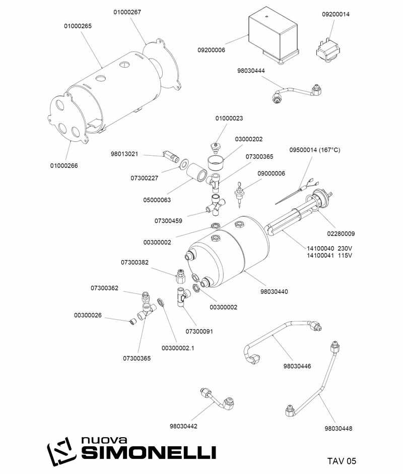 nuova simonelli oscar parts diagram