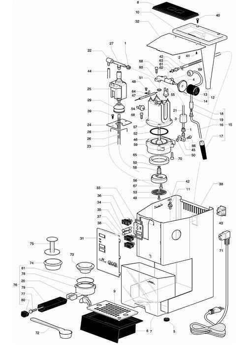 mr coffee parts diagram