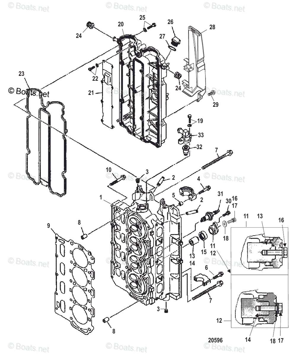 mercury 90hp 4 stroke parts diagram