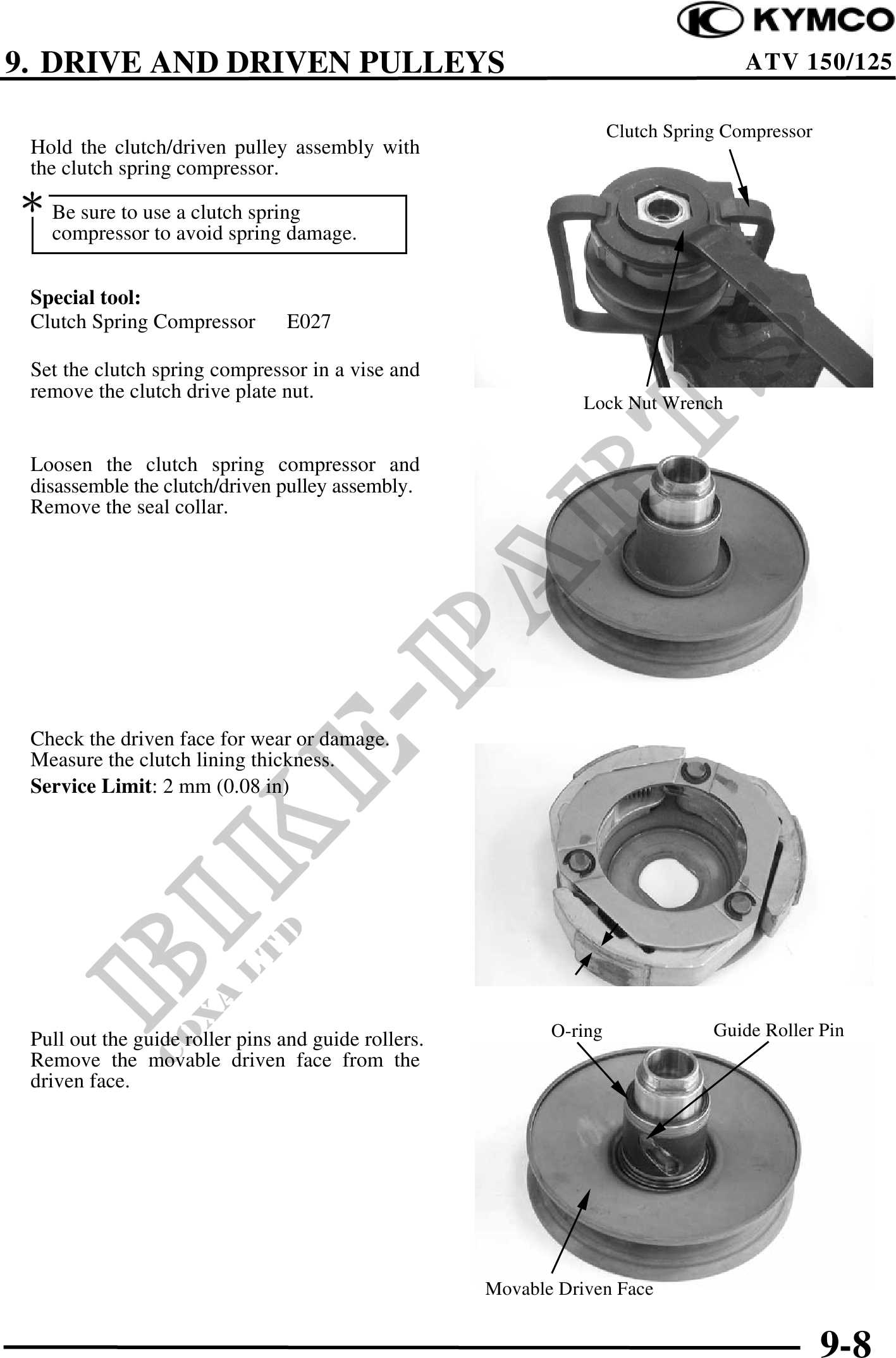 kymco atv parts diagram