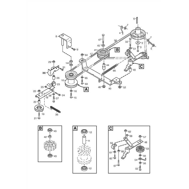 stiga mower parts diagram