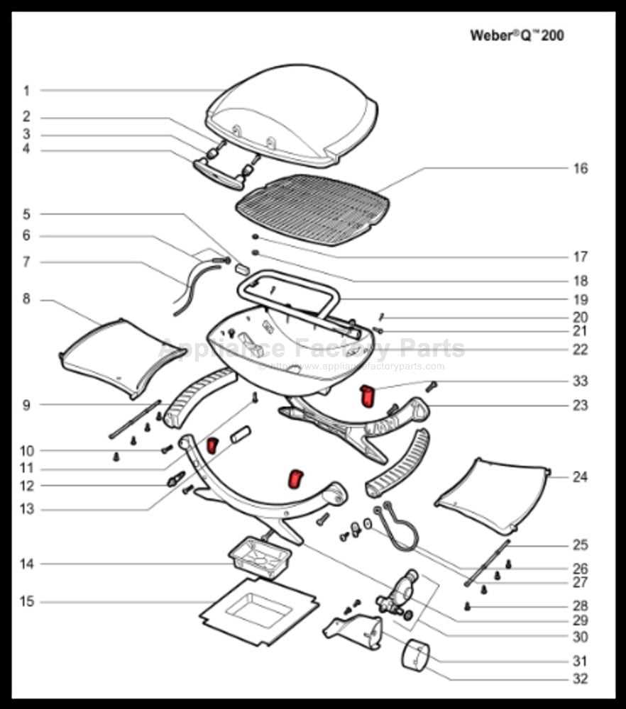 weber genesis 300 parts diagram