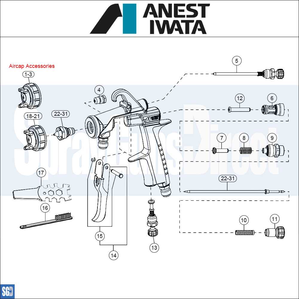 paint sprayer parts diagram