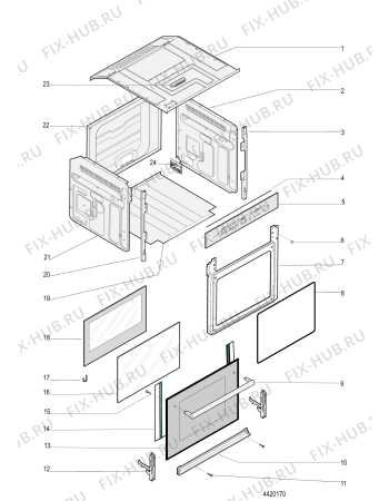 hotpoint gas range parts diagram