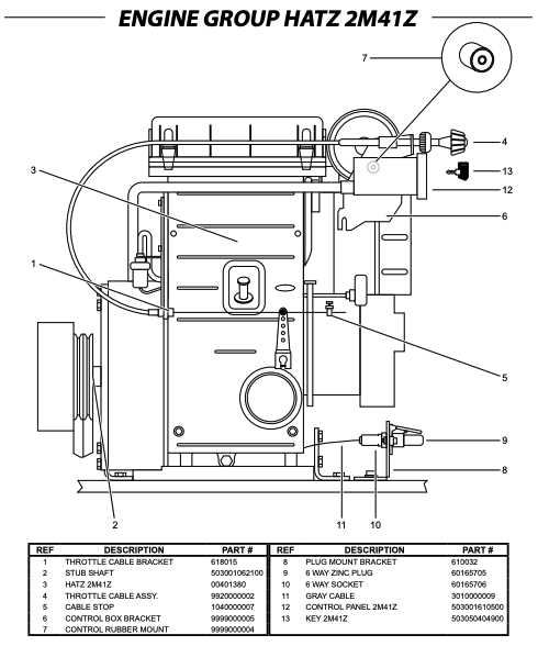 hatz diesel engine parts diagram