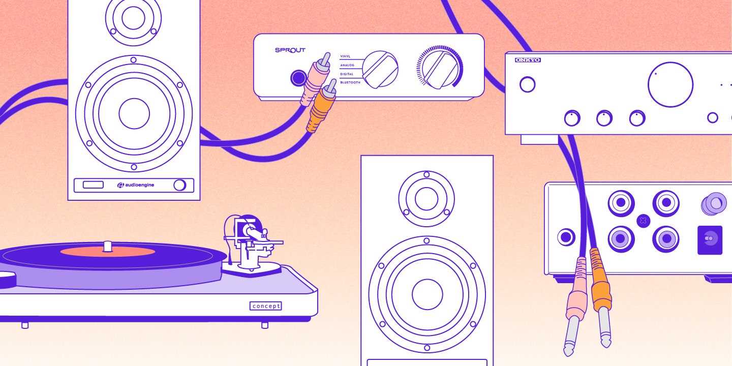 parts of a record player diagram