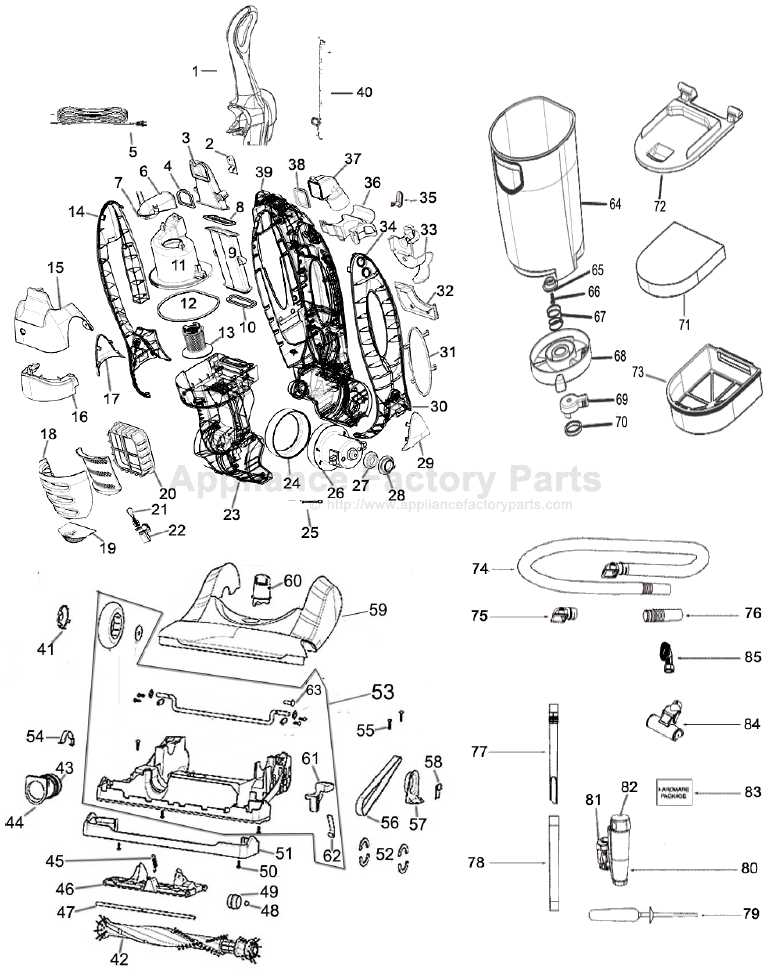 eureka vacuum parts diagram