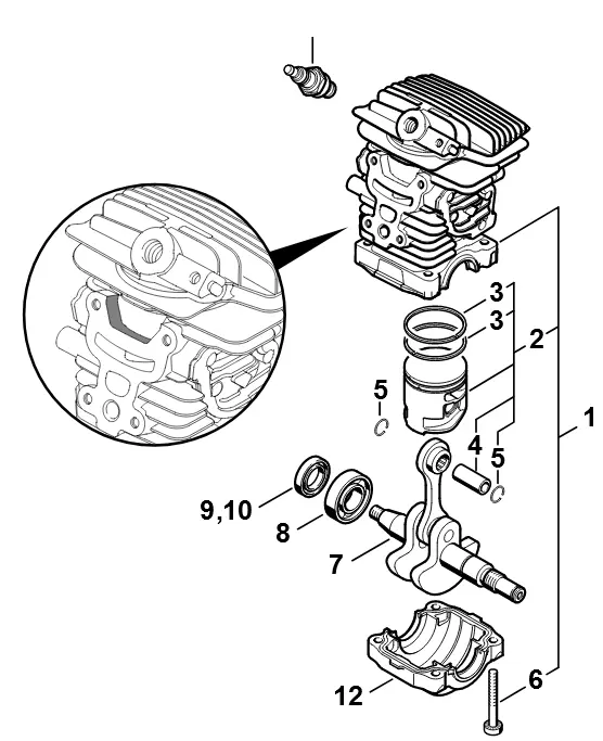 stihl ms181 parts diagram