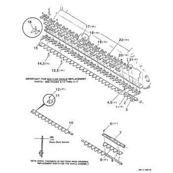 hesston 1150 haybine parts diagram