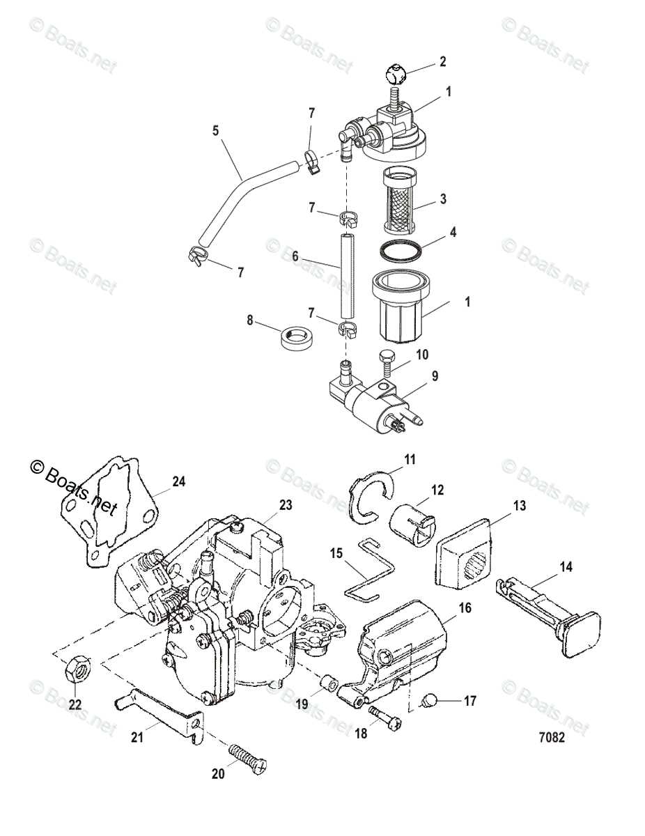 1996 mercury 25 hp outboard parts diagram