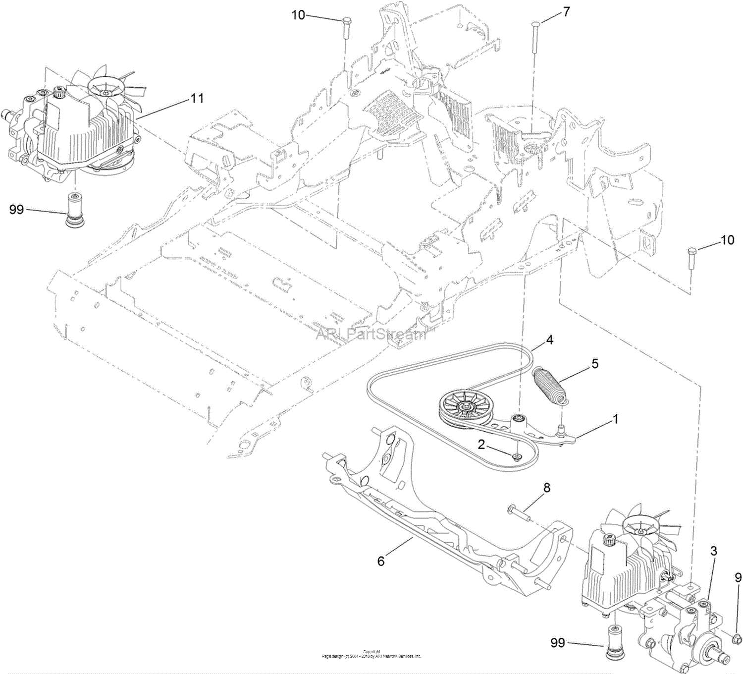 toro z master 5000 parts diagram